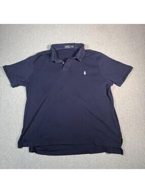 Y2K navy Ralph Lauren polo tee